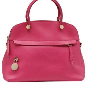 Furla Pink Piper Dome Crossbody Bag